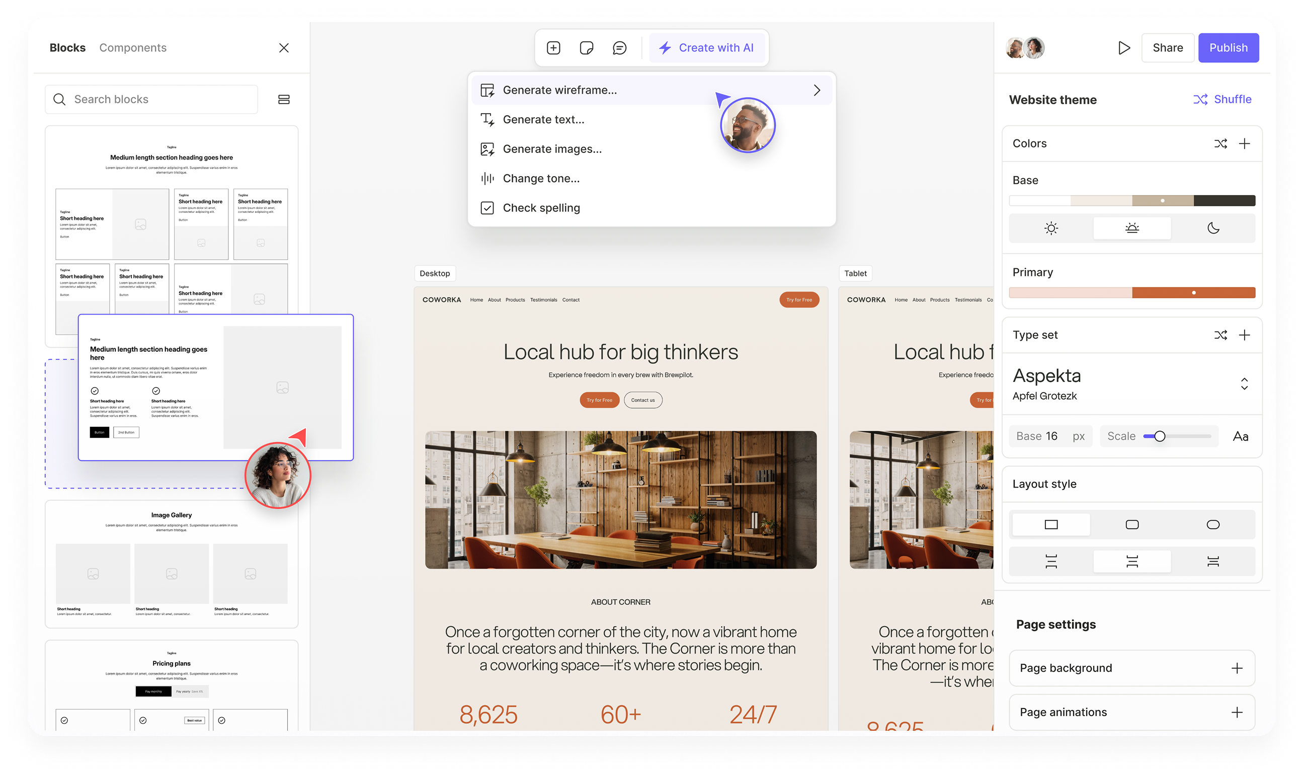 Scene.io App Interface